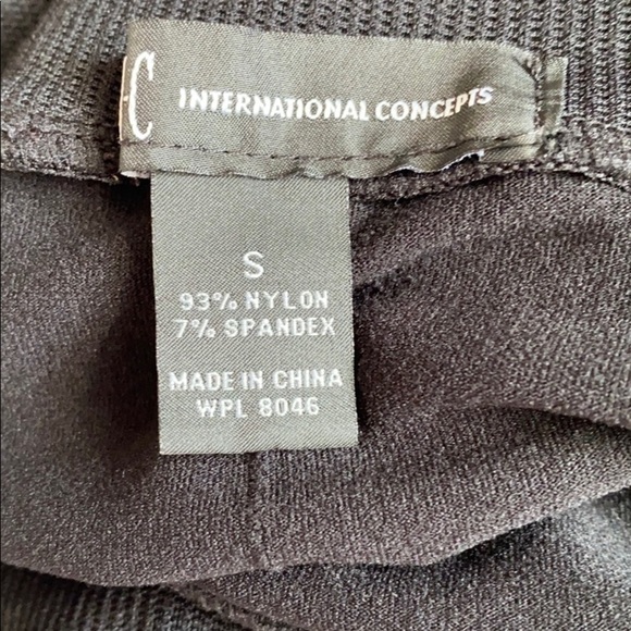 INC International Concepts Black Ruched Leggings S - Picture 5 of 5